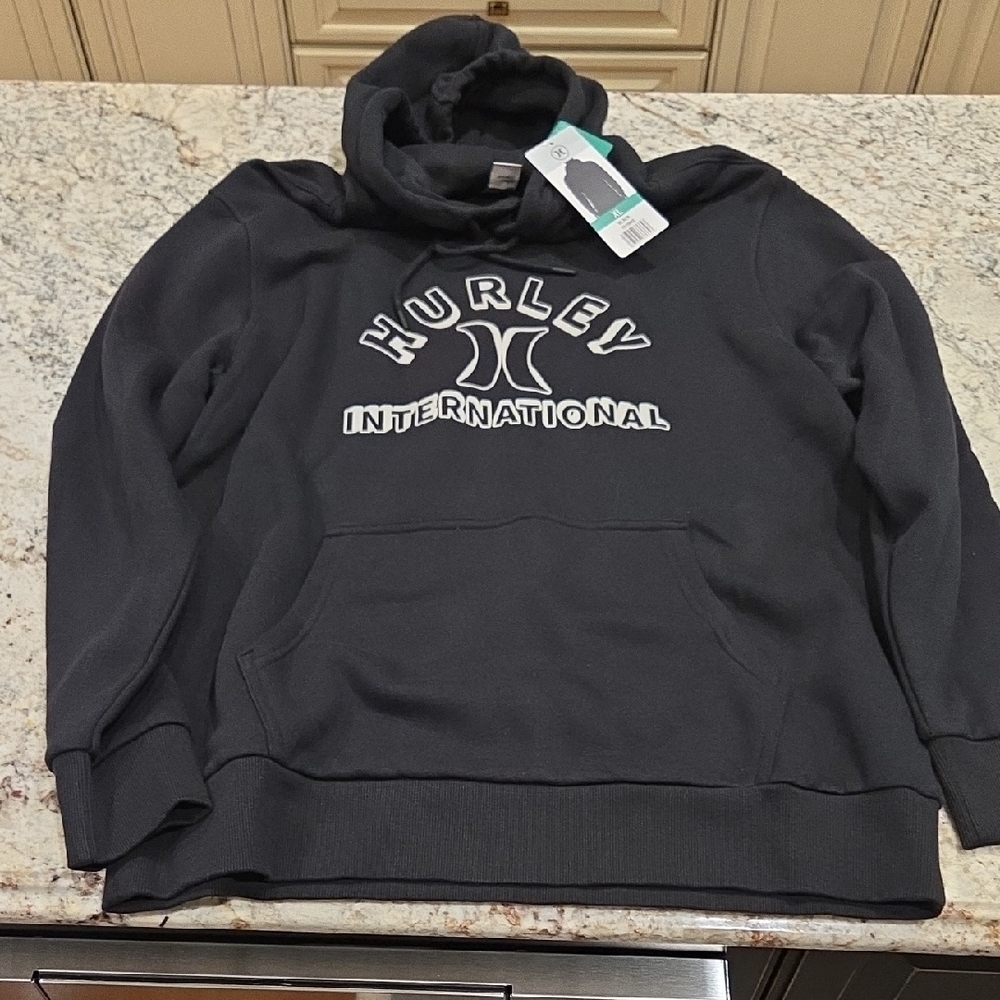 Hurley Men's Black Hoodie Sweater